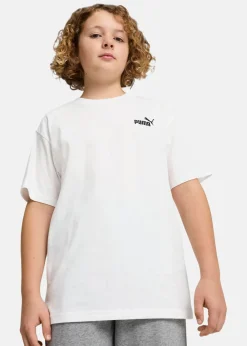 New Puma ESS Small No. 1 Logo Relaxed T PUMA White