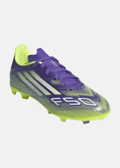 Outlet Adidas F50 LEAGUE FG/MG J PURRUS/FTWWHT/LUCLEM