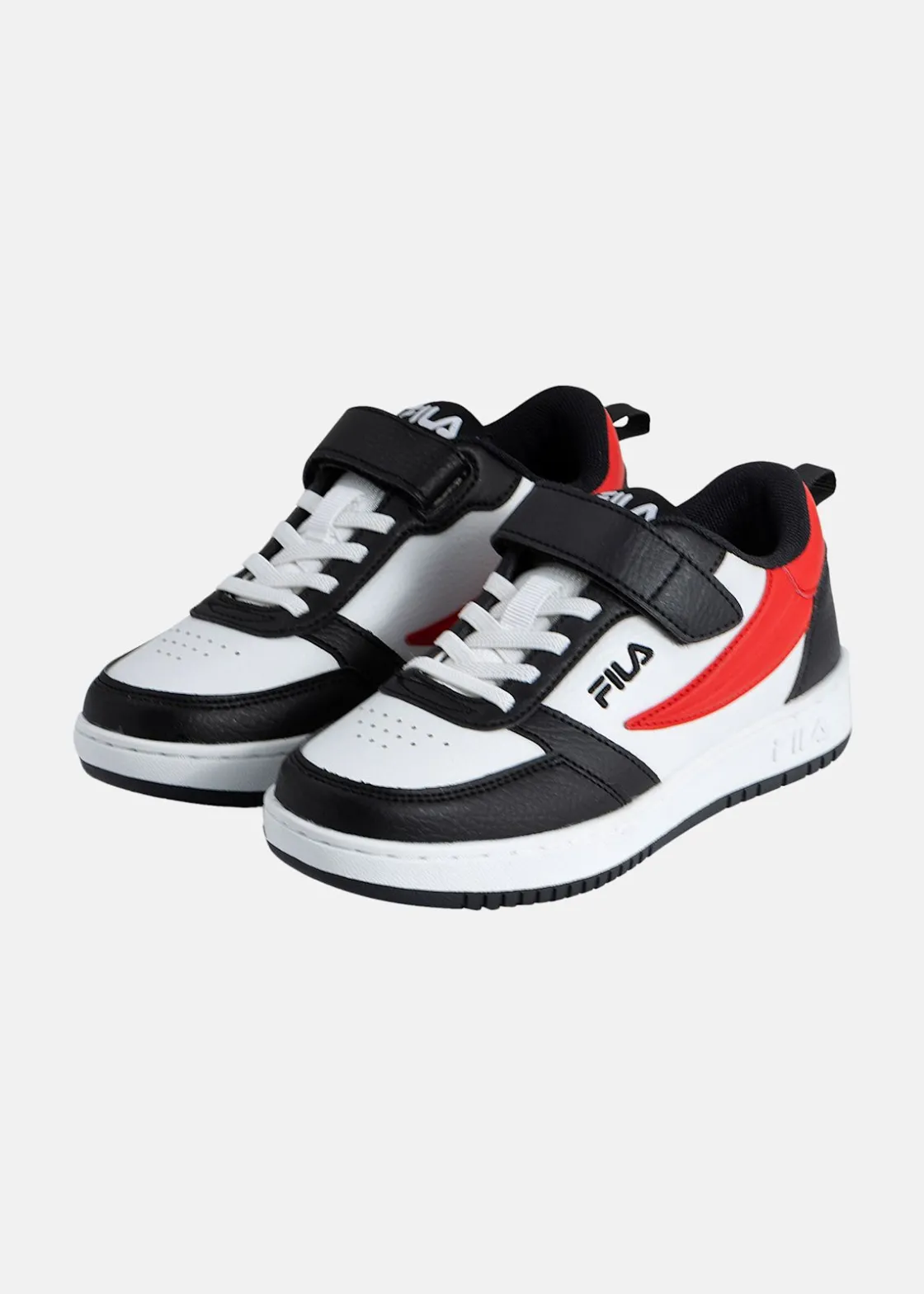 Sale Fila REGA NF velcro kids Black-Fila Red