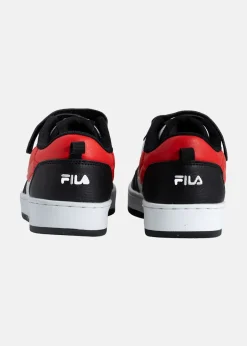 Sale Fila REGA NF velcro kids Black-Fila Red