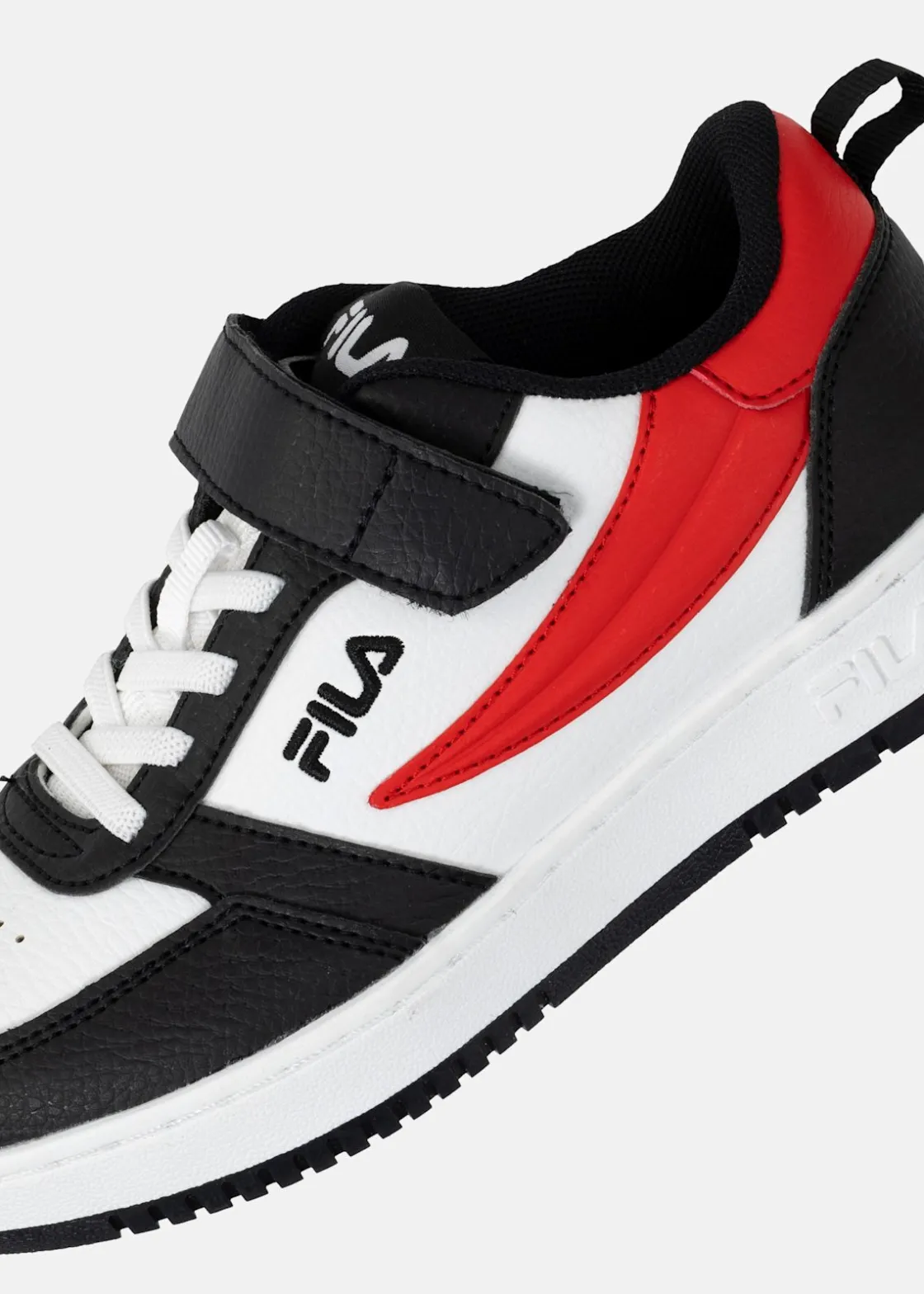 Sale Fila REGA NF velcro kids Black-Fila Red