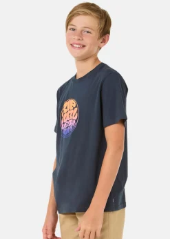 Outlet Rip Curl FILGREEÂ Â SS TEE -BOY DARK NAVY