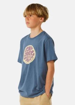 Outlet Rip Curl FILGREEÂ Â SS TEE -BOY VINTAGE NAVY