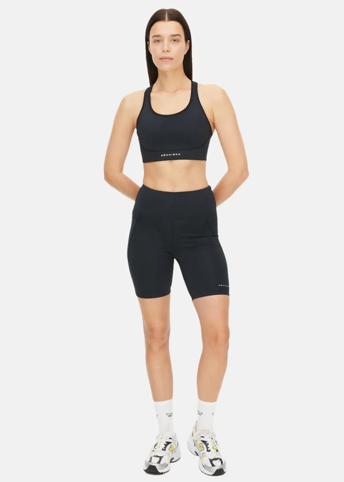 Clearance Röhnisch Flattering High Waist Bike Tig Black
