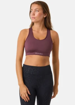 Clearance Röhnisch Flattering Mesh Sportsbra Huckleberry