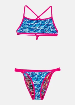 New Speedo FLIP R 2 PCS TF OU/TU 30(26") PINK/TURQUISE