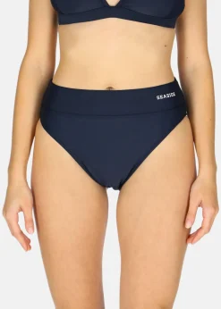 Seaside Florida Highwaist Bikini Bottom W Navy