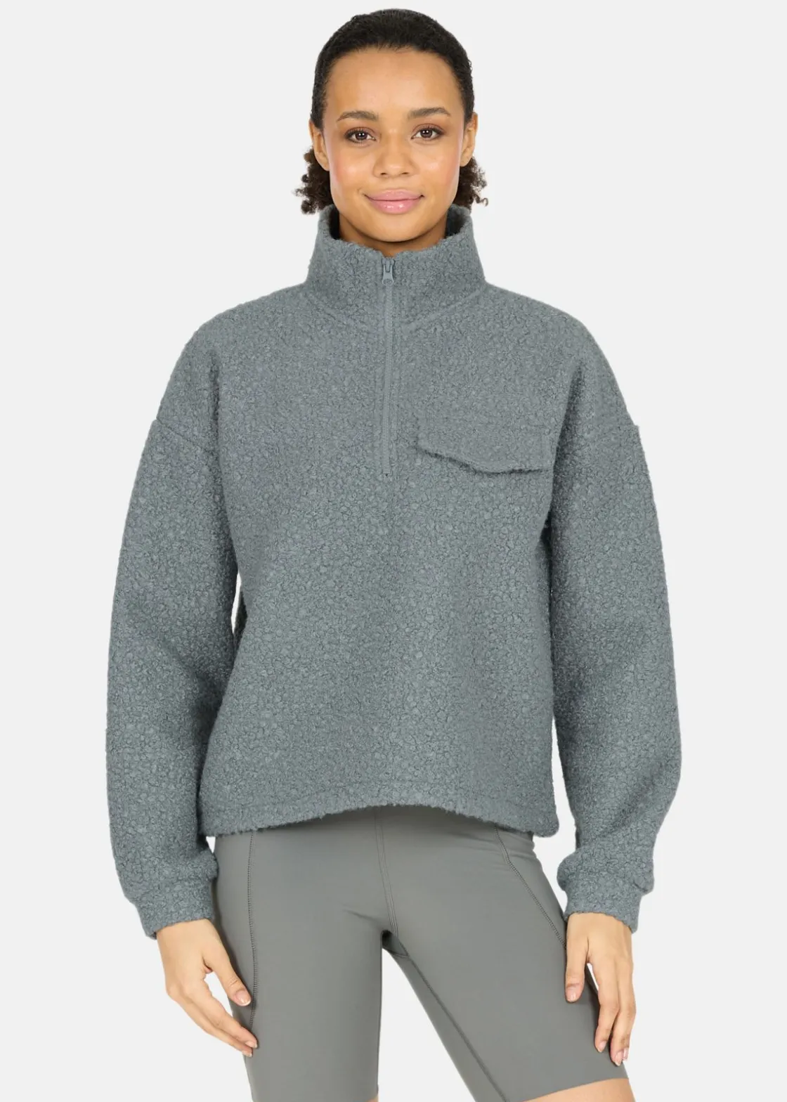 Discount Athlecia Florrie W Sherpa Half zip Sedona Sage