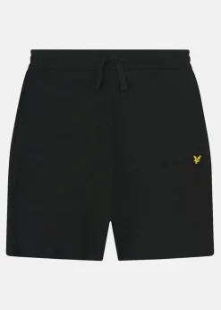 Outlet Lyle&scott Fly Fleece Short Jet Black