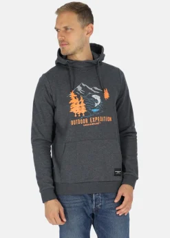 Clearance Swedemount Forest Hood Greymelange Salmon