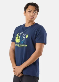 Best Swedemount Forest Tee Greymelange Salmon