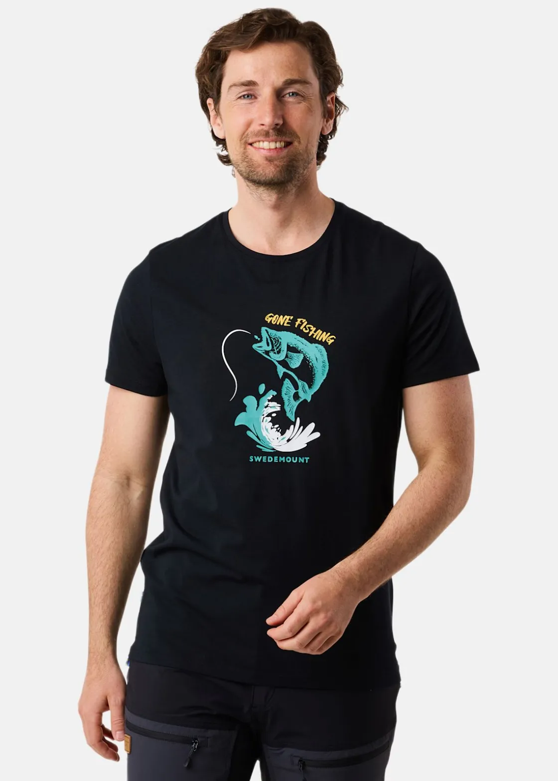 Swedemount Forest Tee Black Fish