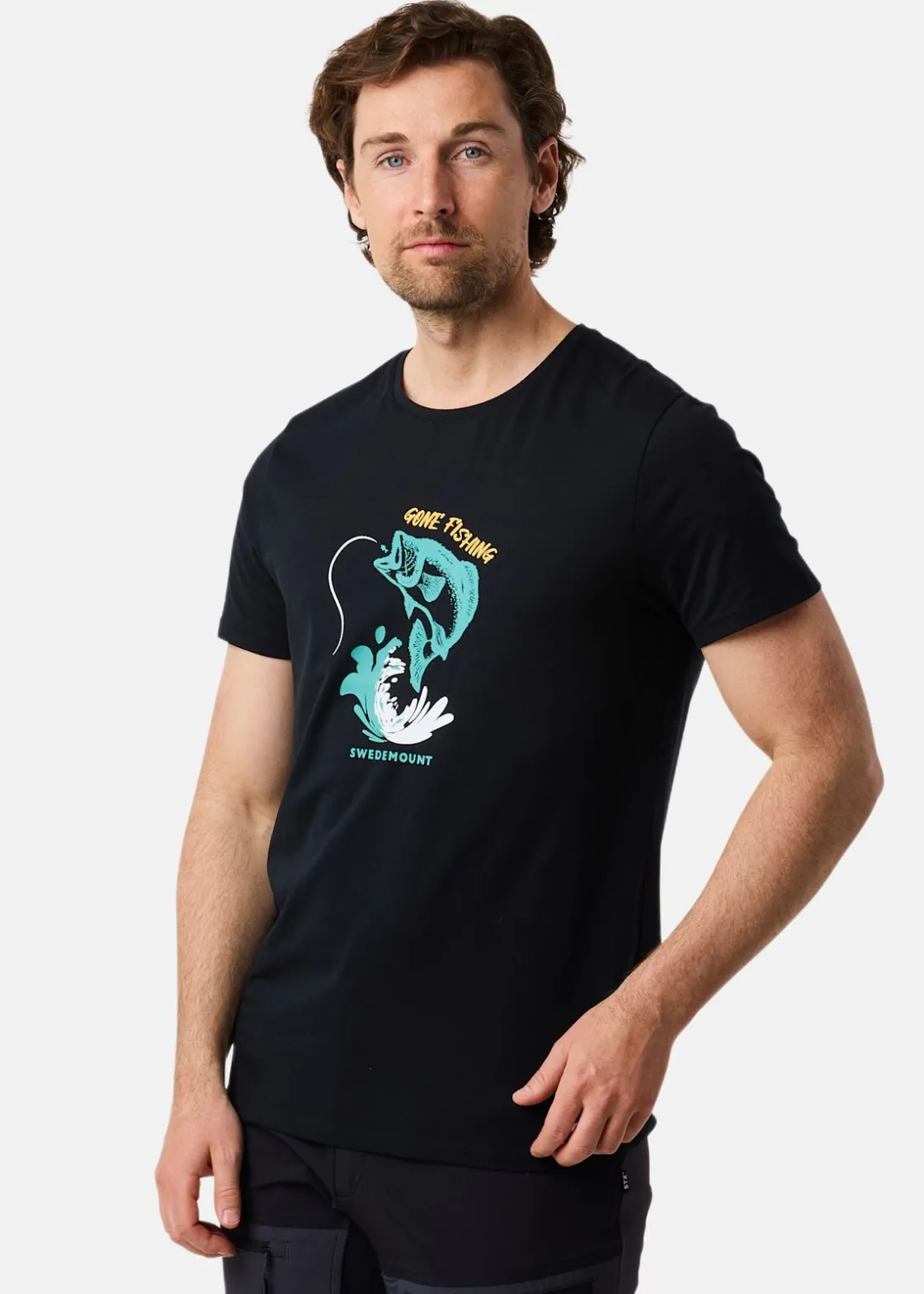 Swedemount Forest Tee Black Fish