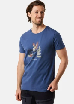Swedemount Forest Tee Denim Blue Eagle