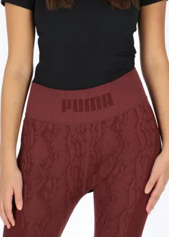 Best Puma FormKnit Seamless High Waist 7 Aubergine-snake print