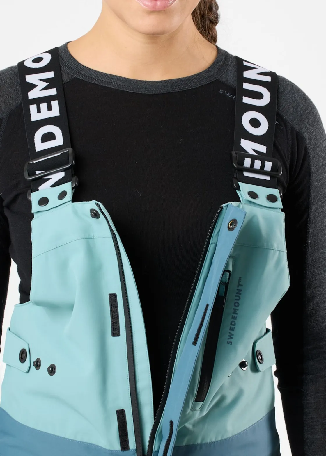 Online Swedemount Freeride Bib Pants W Seaweed Green/Dk Seaweed Green