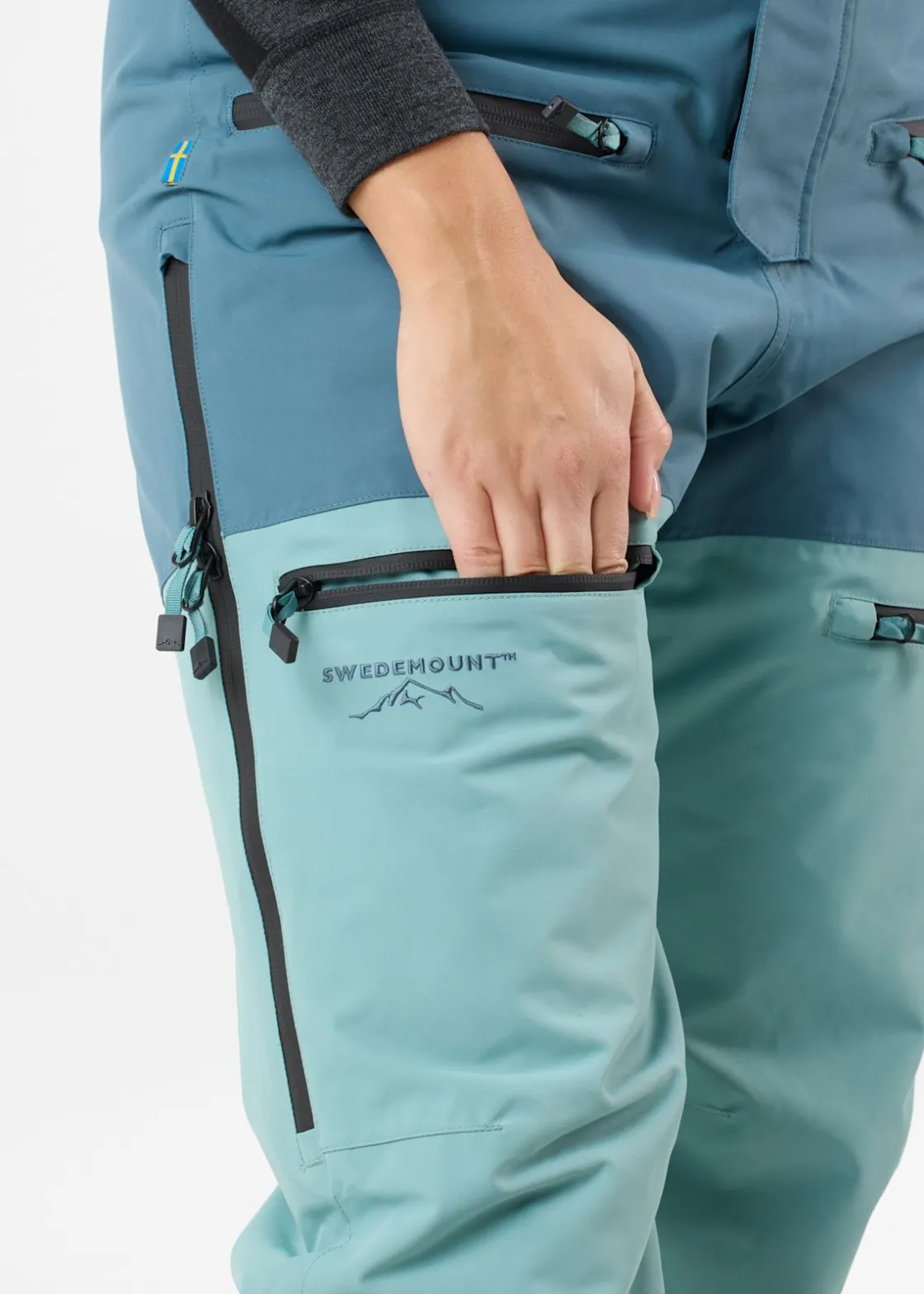 Online Swedemount Freeride Bib Pants W Seaweed Green/Dk Seaweed Green