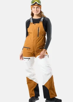Outlet Swedemount Freeride Bib Pants W Offwhite/Almond Beige