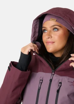 Swedemount Freeride Jacket W Dk. Mauve/Pale Mauve