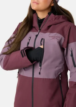 Swedemount Freeride Jacket W Dk. Mauve/Pale Mauve