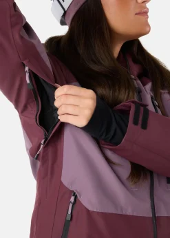 Swedemount Freeride Jacket W Dk. Mauve/Pale Mauve