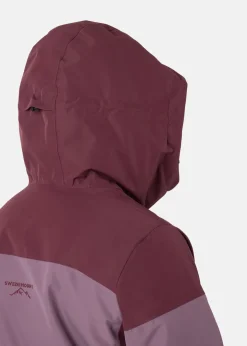 Swedemount Freeride Jacket W Dk. Mauve/Pale Mauve