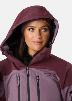 Swedemount Freeride Jacket W Dk. Mauve/Pale Mauve