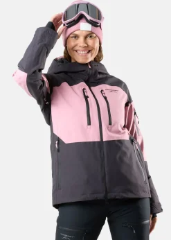 Online Swedemount Freeride Jacket W Dusty Rose/Charcoal