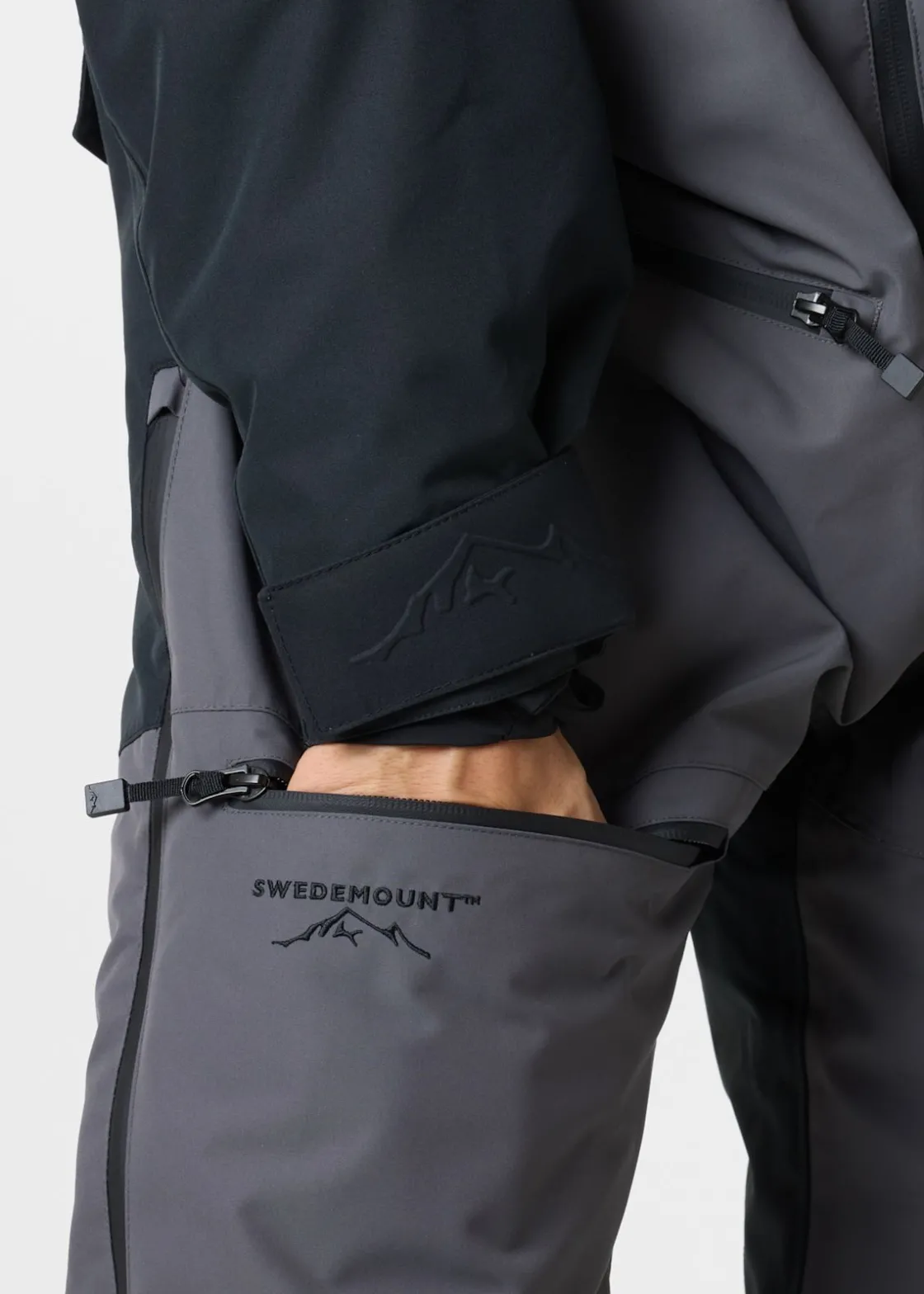 New Swedemount Freeride Skisuit Charcoal/Orange