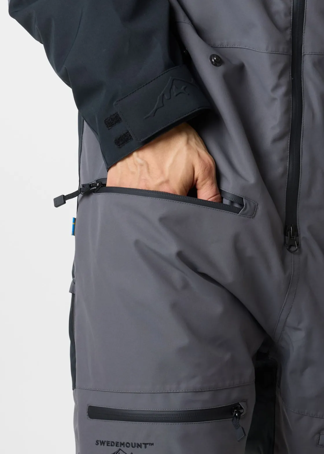 New Swedemount Freeride Skisuit Charcoal/Orange