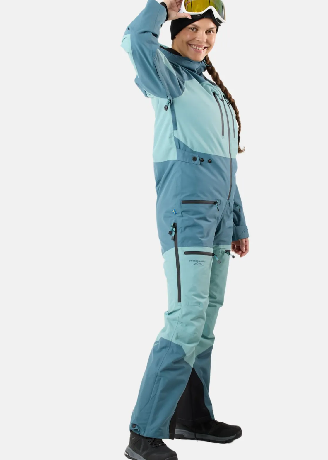 Online Swedemount Freeride Skisuit W Seaweed Green/Dk Seaweed Green