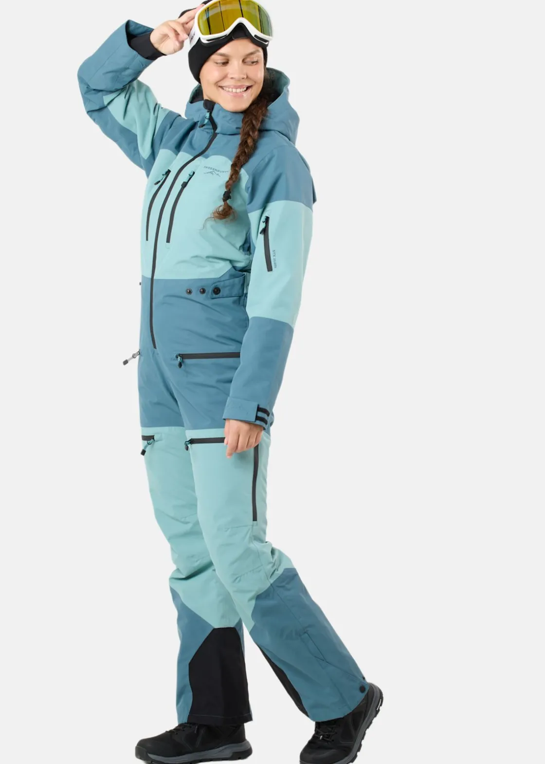 Online Swedemount Freeride Skisuit W Seaweed Green/Dk Seaweed Green