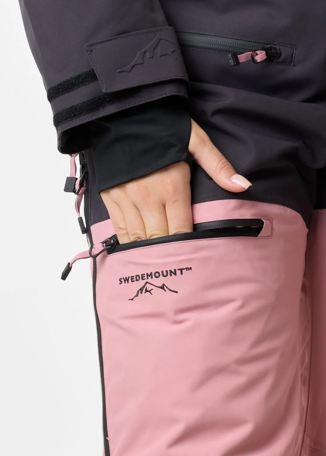 Sale Swedemount Freeride Skisuit W Dusty Rose/Charcoal