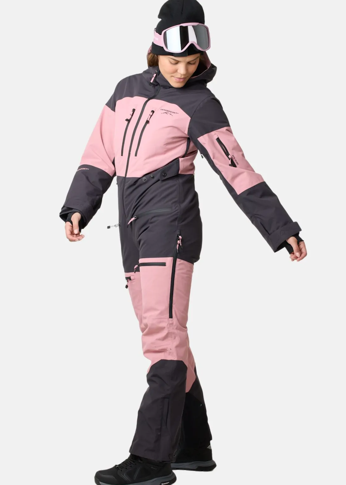 Sale Swedemount Freeride Skisuit W Dusty Rose/Charcoal