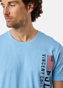 Clearance Saint Vincent Fresno Tee Lt Blue