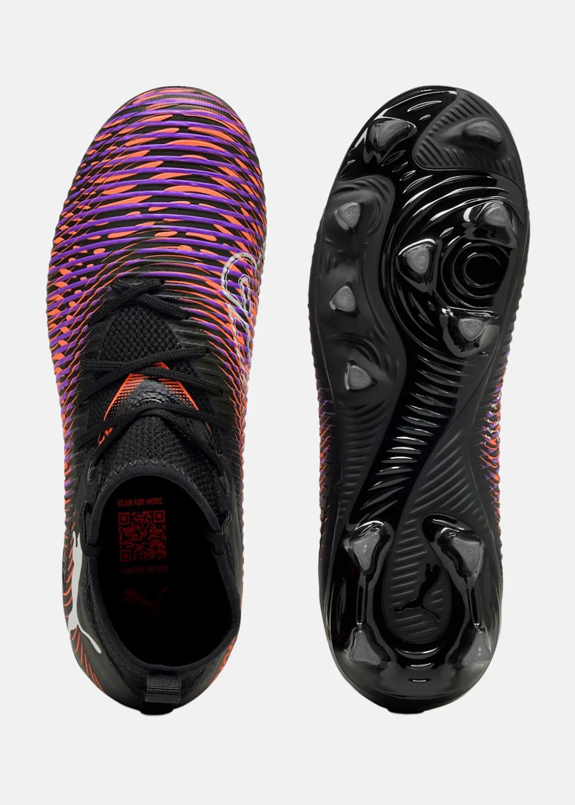 Outlet Puma FUTURE 8 MATCH FG/AG Jr PUMA Black-PUMA White-Glowing Red