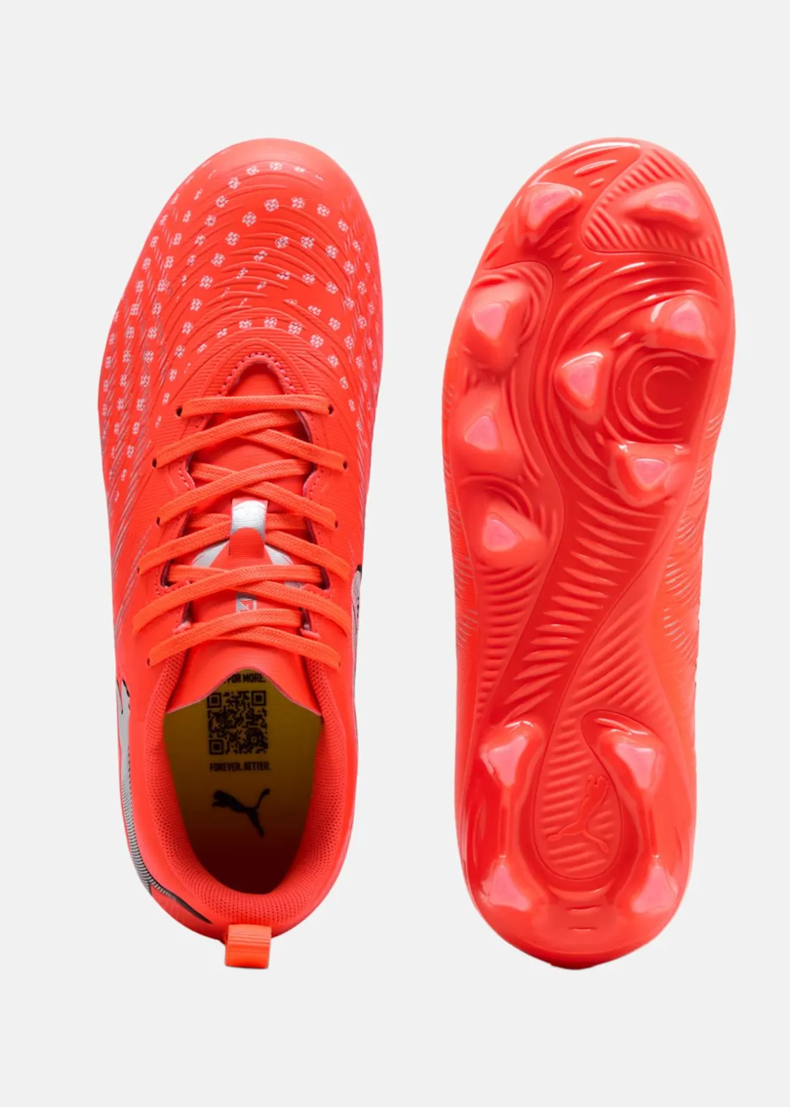 Clearance Puma FUTURE 9 PLAY FG/AG Jr Glowing Red-PUMA White-PUMA Black-PUMA Silver