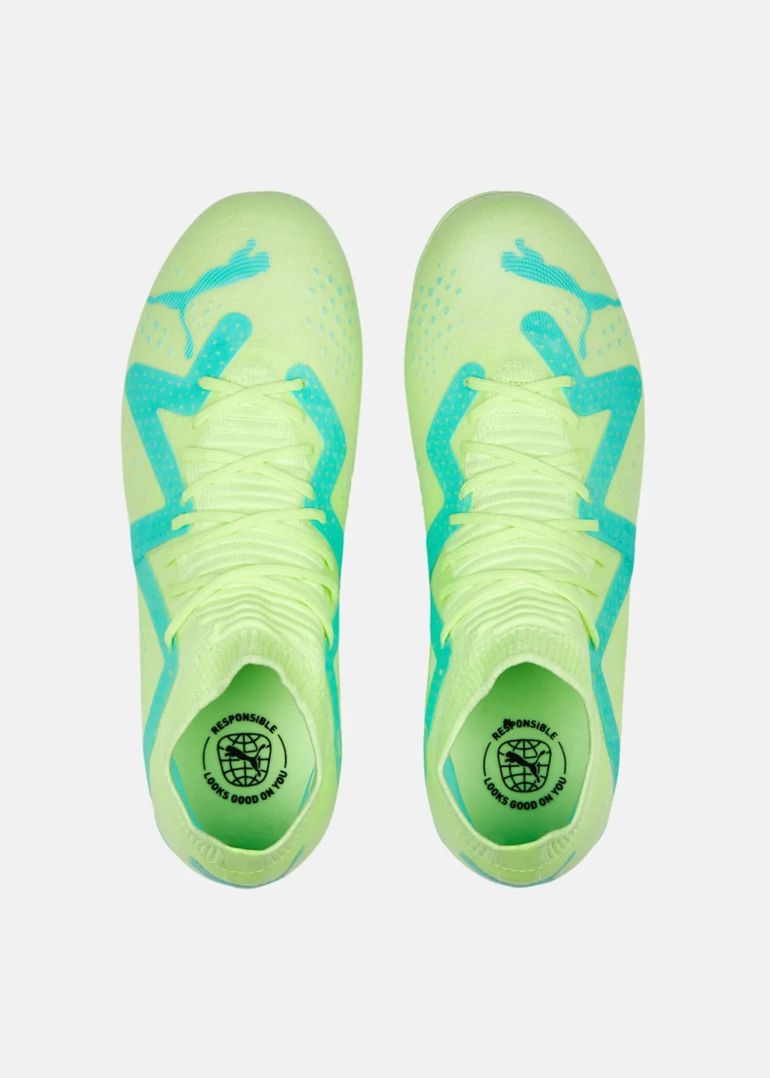 Discount Puma FUTURE MATCH FG/AG Jr Fast Yellow-PUMA Black-Electric Peppermint