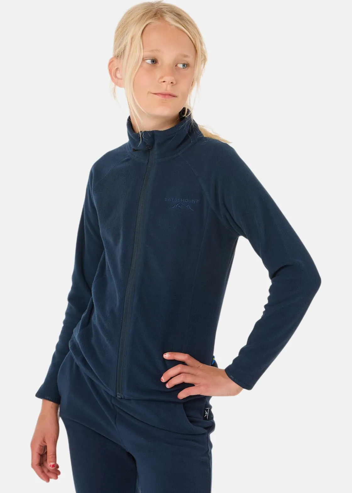 Discount Swedemount Geilo Fleece Fullzip II JR Navy
