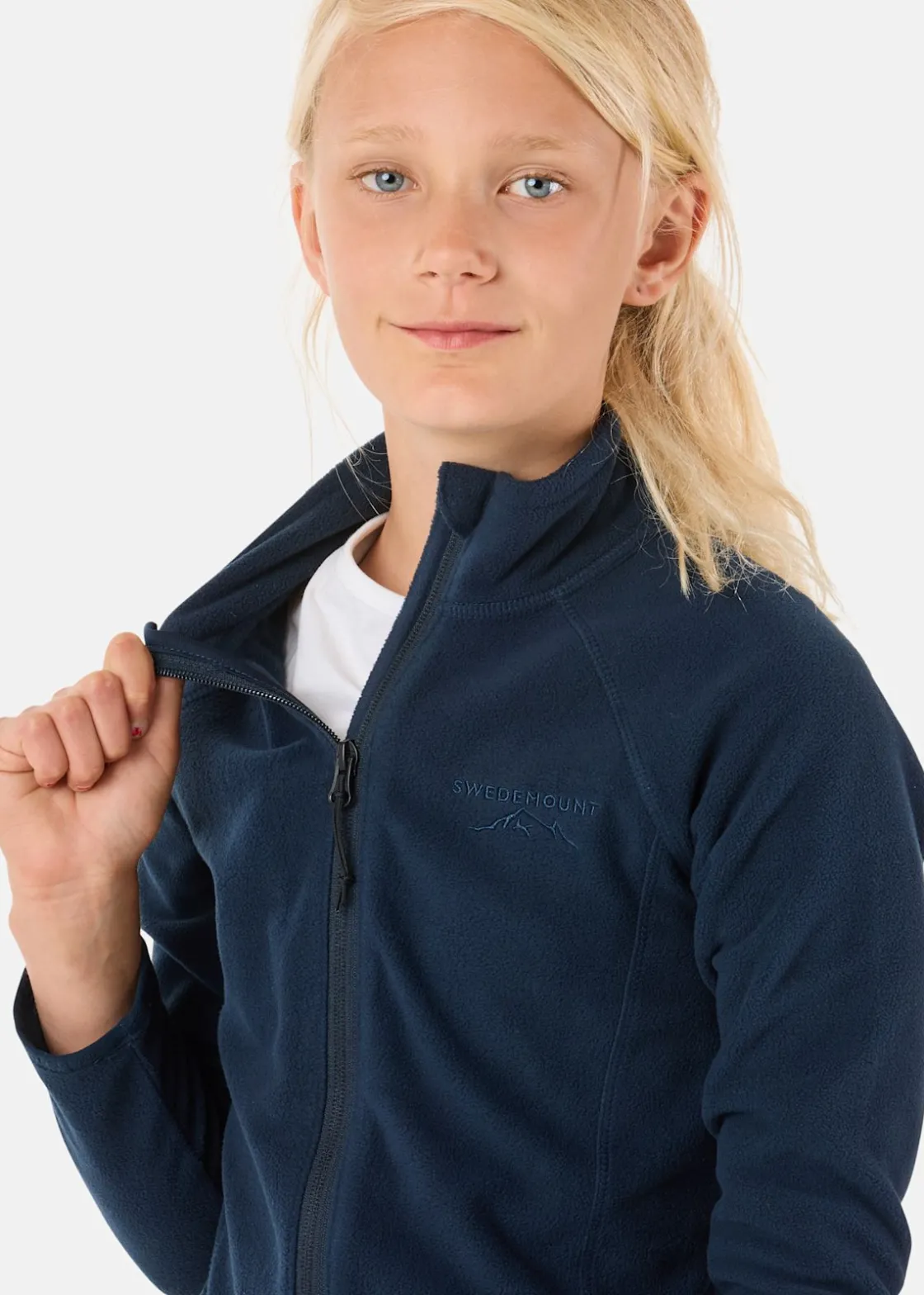 Discount Swedemount Geilo Fleece Fullzip II JR Navy