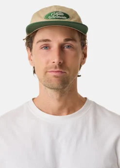 Clearance Gizmo Snap Back Cap Beige / Green