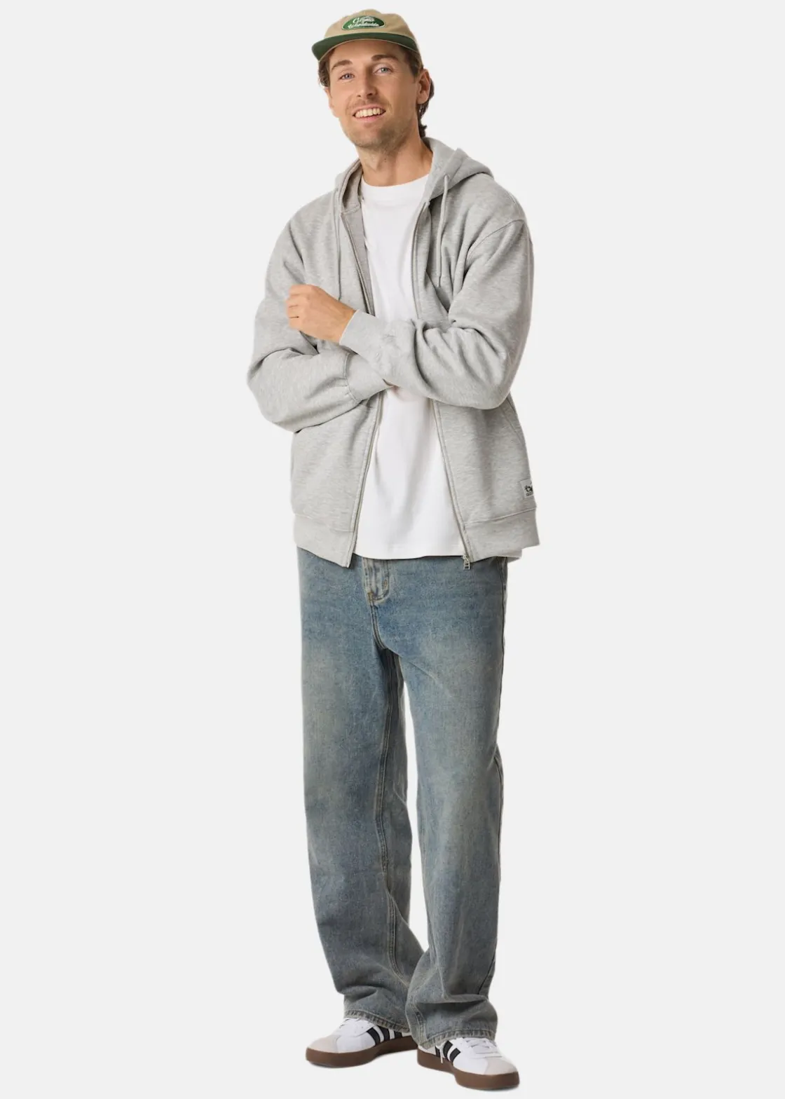 New Gizmo Zip Hoodie Grey Mel