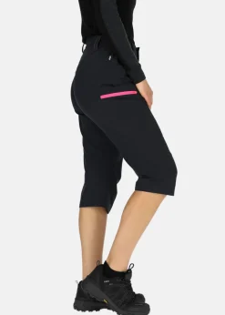 Clearance Swedemount Glittertind 3/4 Pants W Charcoal/Fuchsia