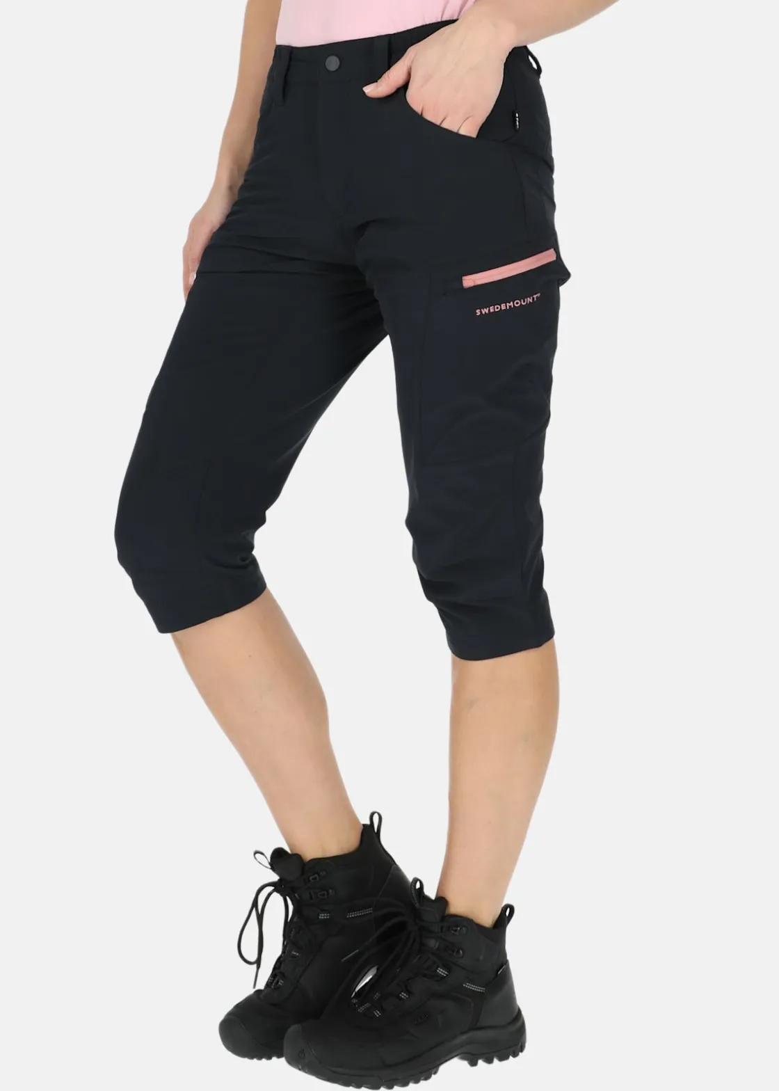 Best Swedemount Glittertind 3/4 Pants W Charcoal/Dusty Rose