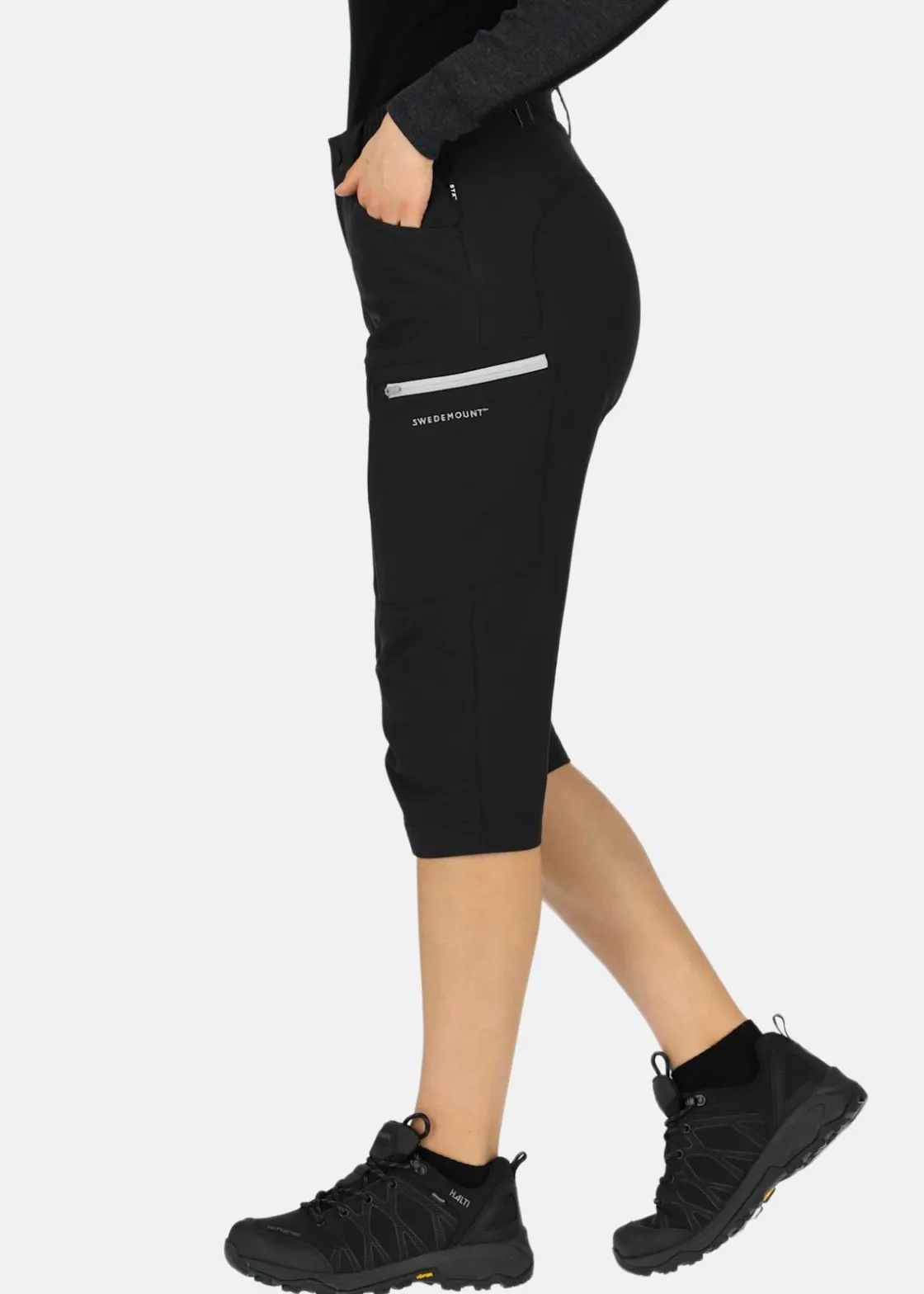 Best Swedemount Glittertind 3/4 Pants W Black/Lt Grey