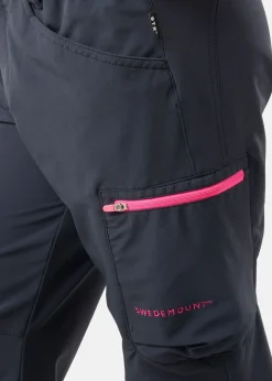 Best Swedemount Glittertind Pants JR Charcoal/Fuchsia