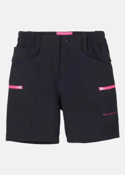 Discount Swedemount Glittertind Shorts JR Charcoal/Fuchsia