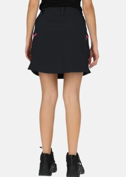 Outlet Swedemount Glittertind Skirt W Charcoal/Fuchsia