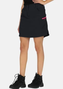 Outlet Swedemount Glittertind Skirt W Charcoal/Fuchsia