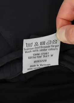 Outlet Swedemount Glittertind Skirt W Charcoal/Fuchsia